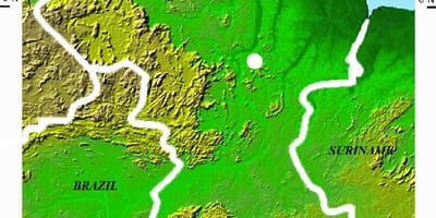 के मानचित्र सैटेलाइट का नक्शा गुयाना