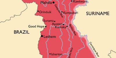 के नक्शे गुयाना