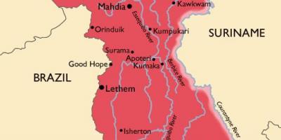 के नक्शे गुयाना